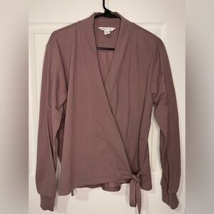ATHLETA Retroterry Wrap Sweatshirt Size SP